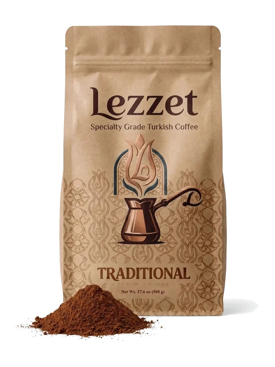 Lezzet Traditional Turkish coffee bag with ground coffee